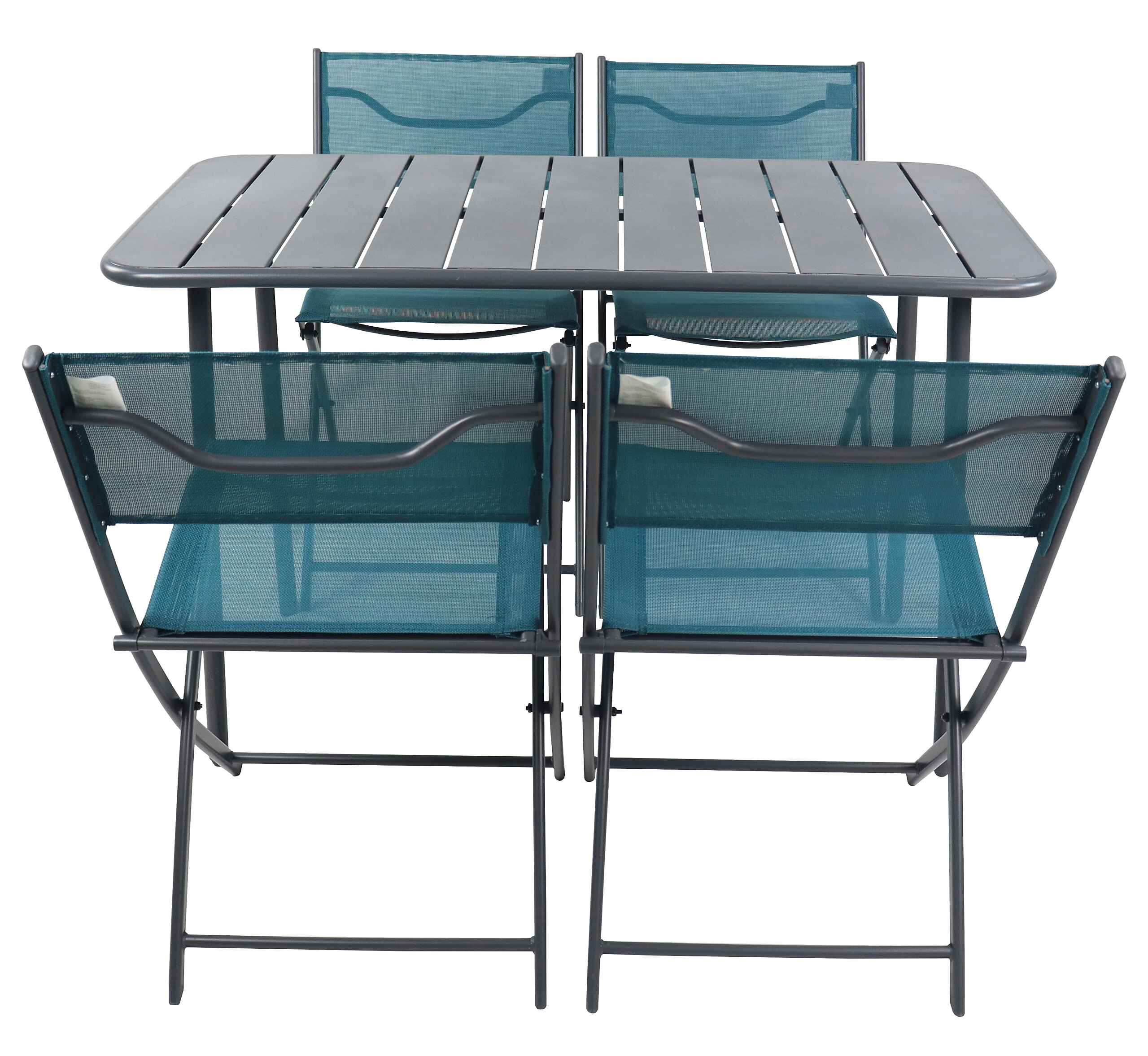 VCM Gartensitzgruppe Sumila türkis Stahl B/H/L: ca. 45x79x46 cm