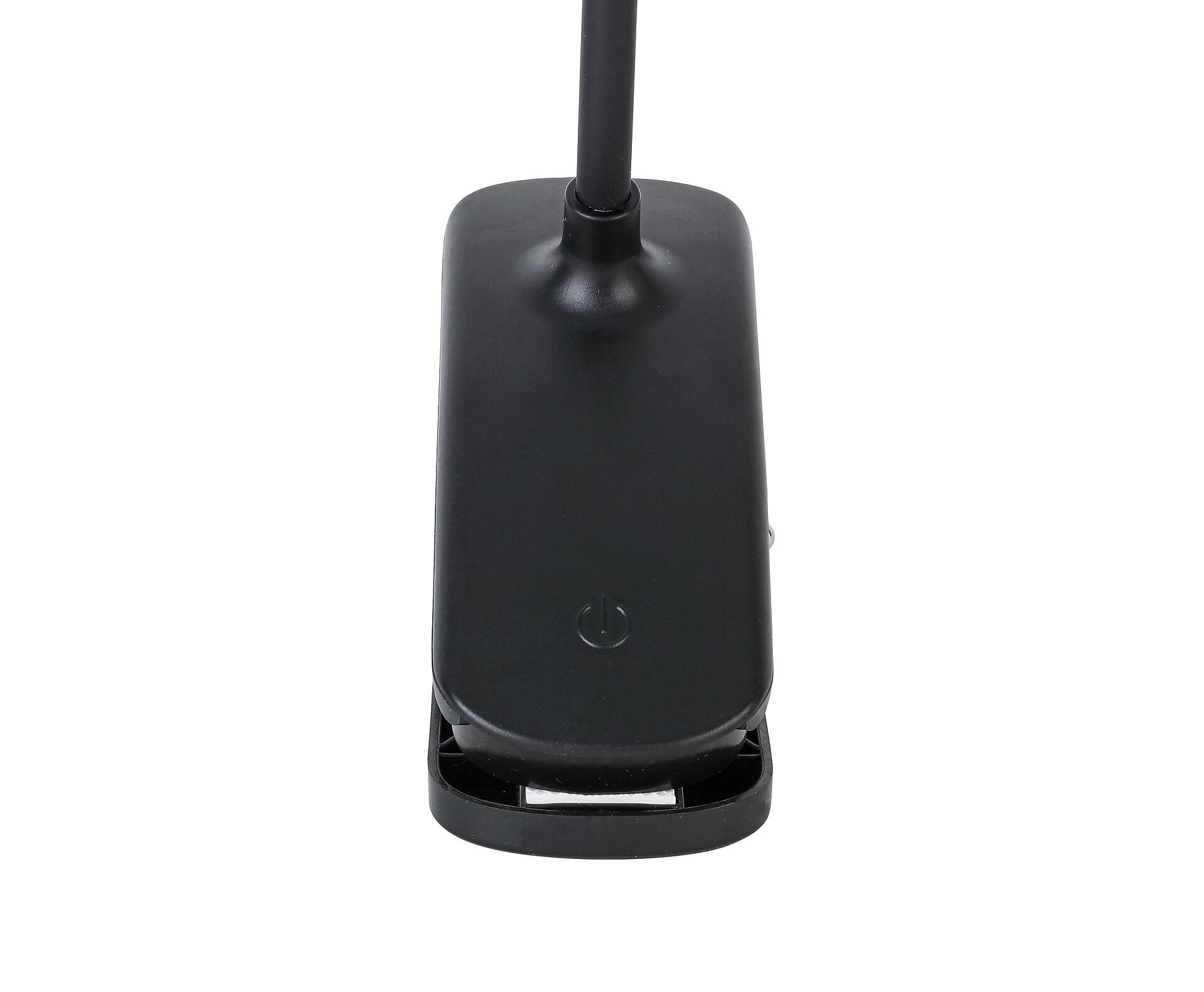 Nolo Tischleuchte Noah schwarz Kunststoff B/H/L: ca. 6,5x52x14 cm