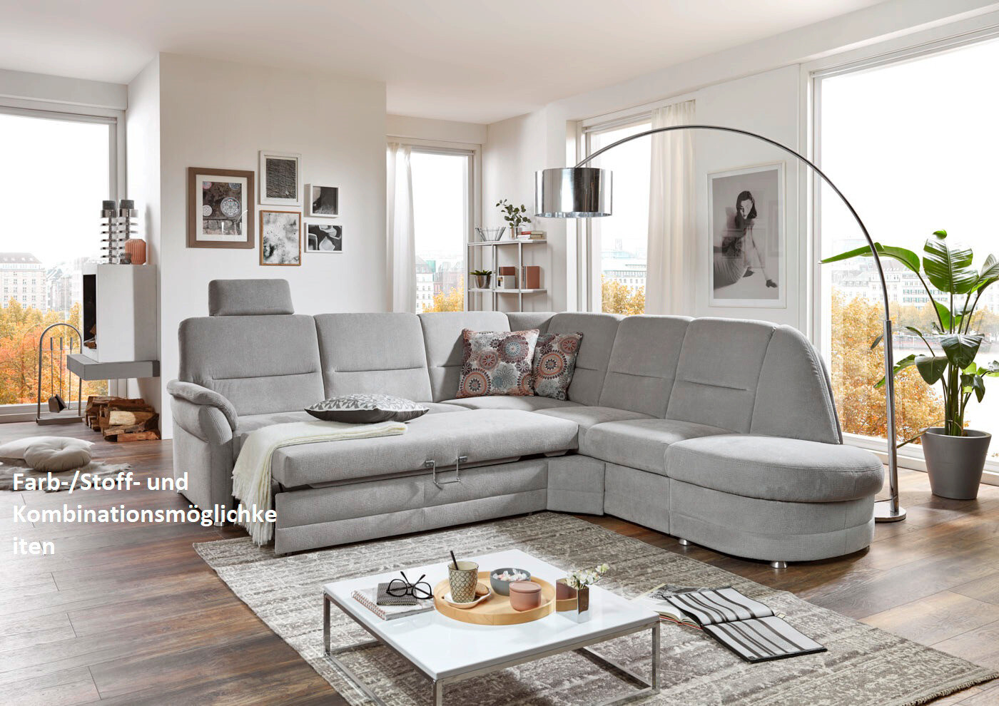 Wohnlandschaft Topasplan Q+ B/T: ca. 228x160 cm