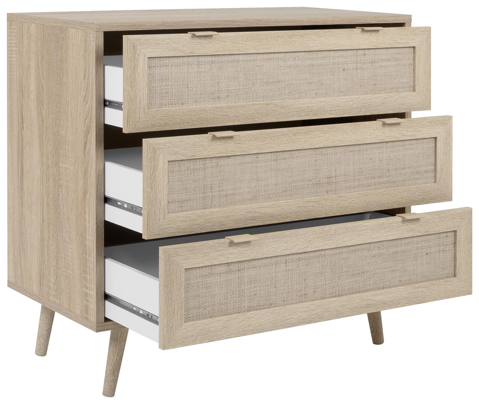 Kommode Bali Eiche Sonoma Nachbildung B/H/T: ca. 80x80x40 cm