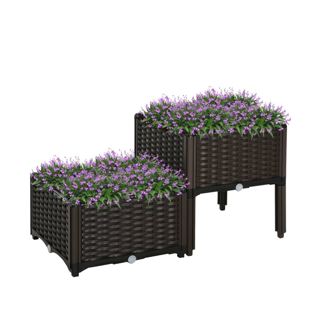 Outsunny Hochbeet B/H/L: ca. 40x44x40 cm