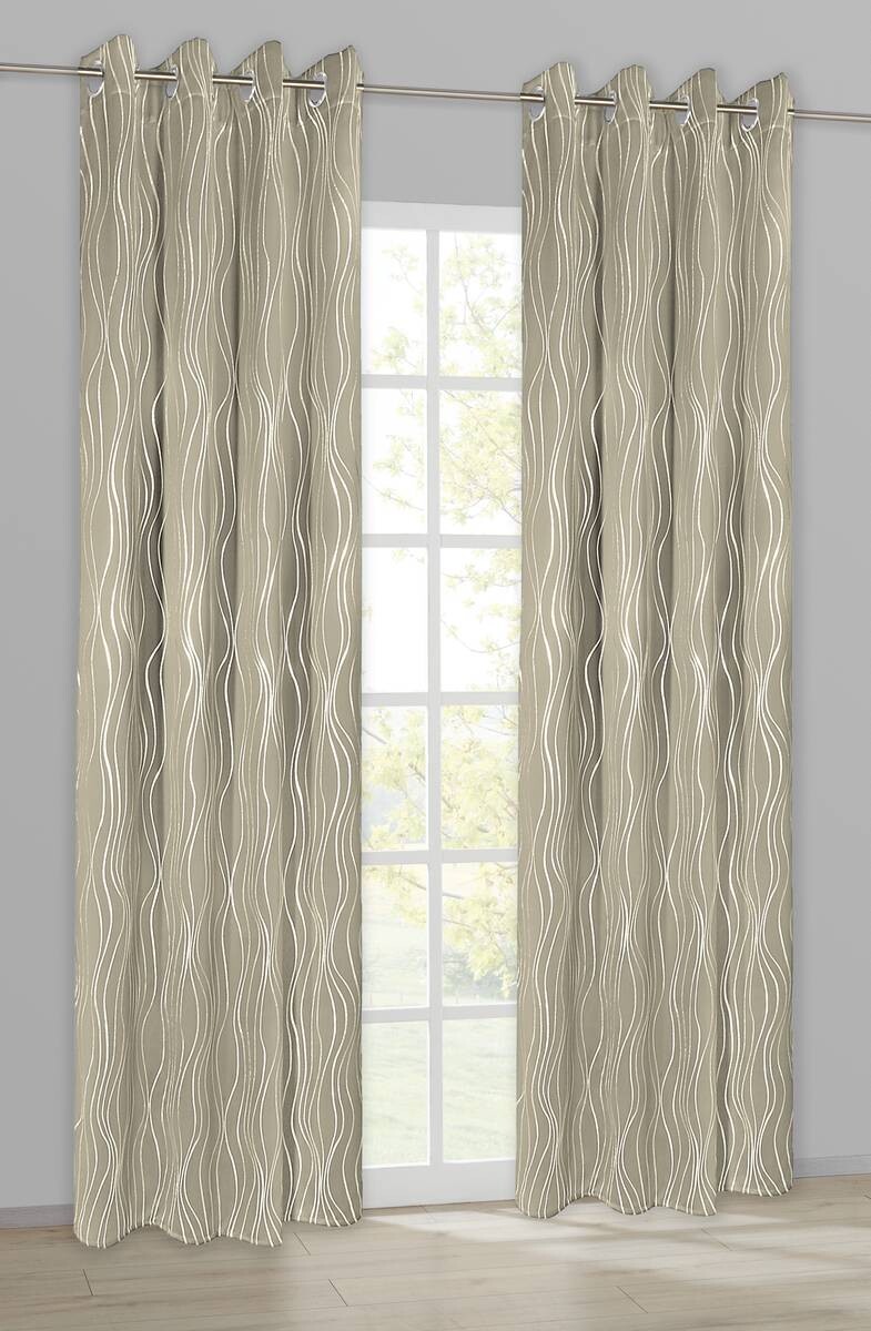 Verdunklungsvorhang Monaco creme B/L: ca. 135x245 cm