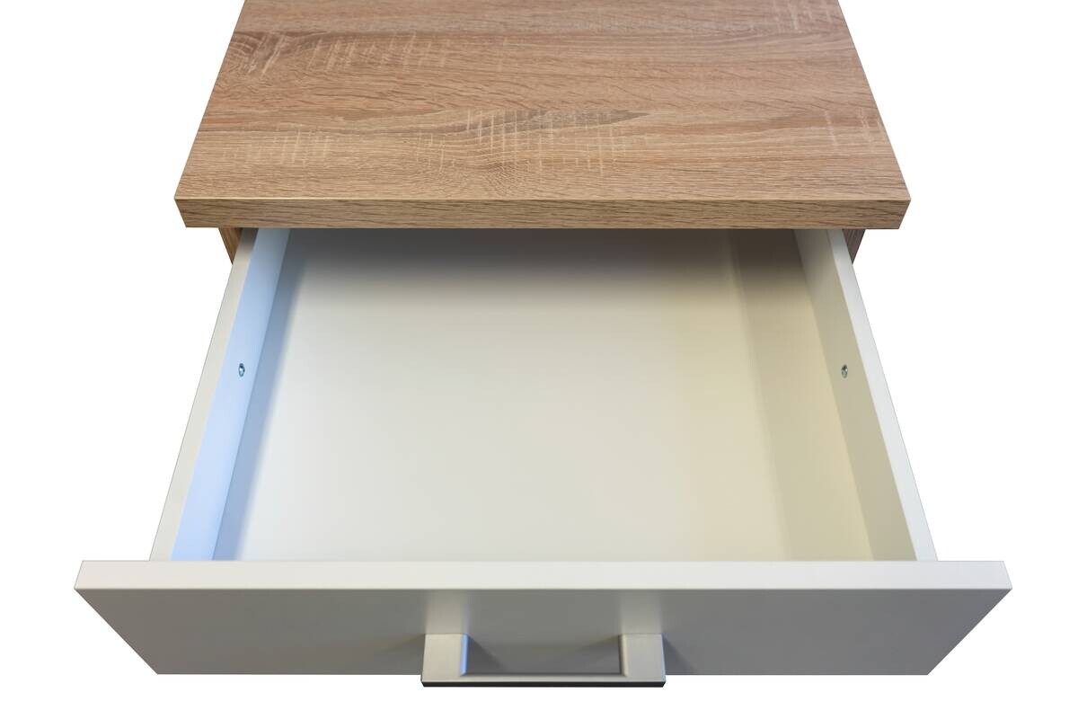 Unterschrank Samoa weiß Eiche Nachbildung B/H/T: ca. 40x85x60 cm