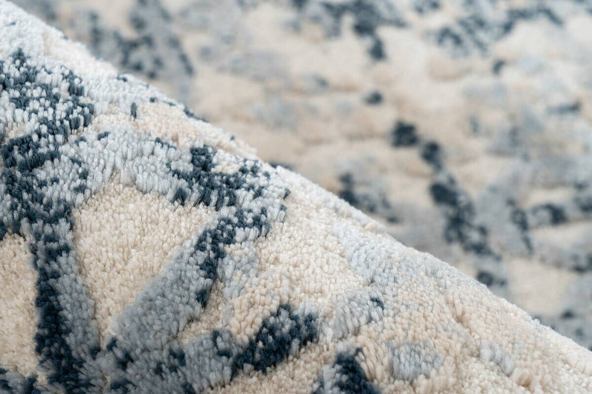 Kayoom Kurzflorteppich Adela 325 blau B/H/L: ca. 80x1,3x150 cm