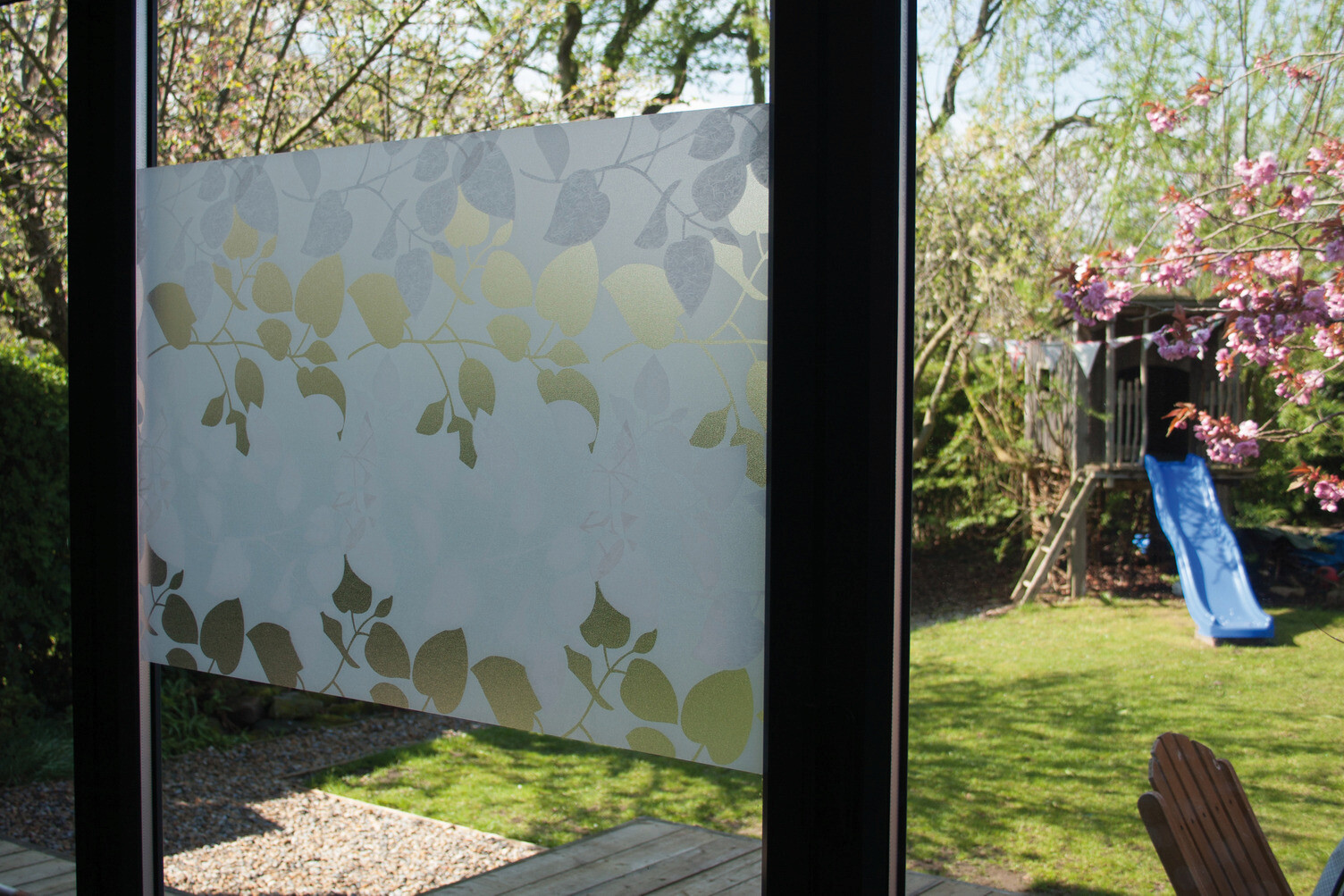 d-c-fix Fensterfolie Blätter transparent B/L: ca. 67,5x150 cm