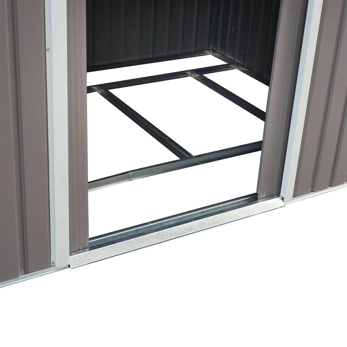 Outsunny Gartenhaus grau B/H/L: ca. 181x192x277 cm