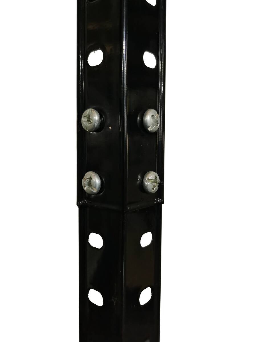 Schwerlaststeckregal schwarz B/H/T: ca. 75x150x40 cm