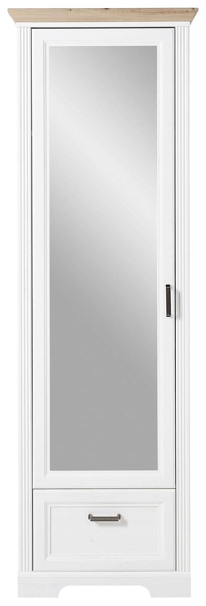 Garderobenschrank Jasmin Pinie Nachbildung Eiche Artisan Nachbildung B/H/T: ca. 65x204x41 cm