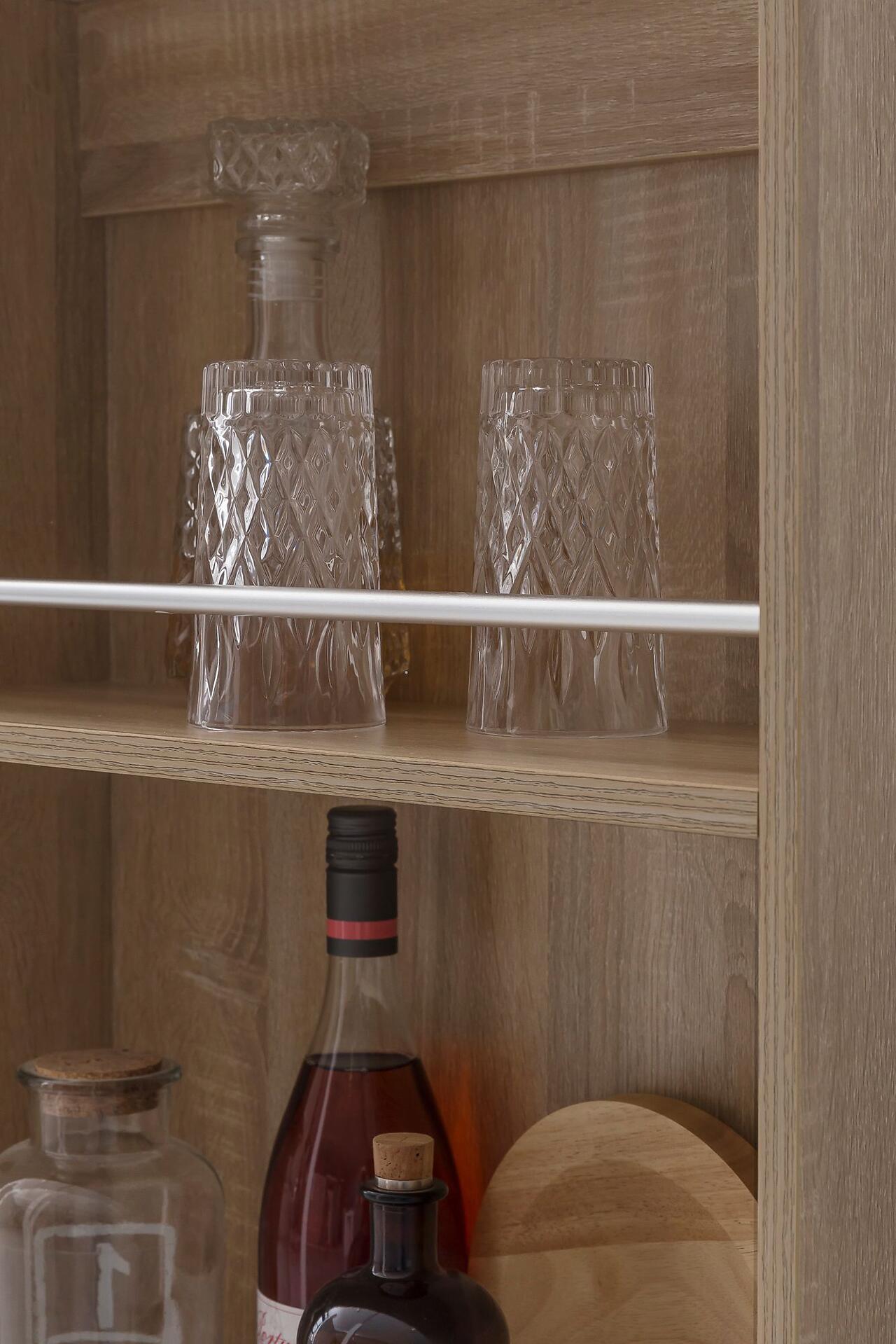 Bartisch Eiche Sonoma Nachbildung Holzwerkstoff B/H/T: ca. 120x107,5x60 cm