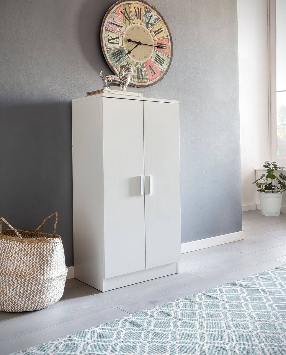 Schuhschrank weiß B/H/T: ca. 55x108x35 cm