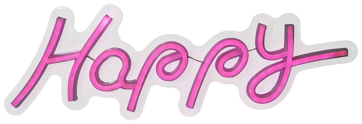 POCOline Kinderzimmerleuchte Happy pink B/H: ca. 42x14 cm