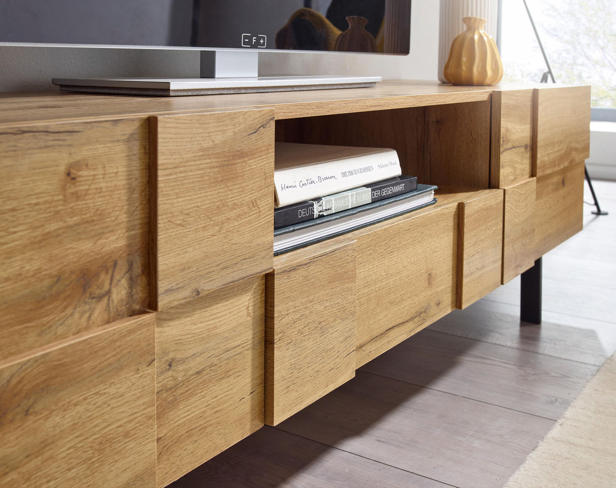 Lowboard Eiche Nachbildung B/H/T: ca. 160x46x43 cm