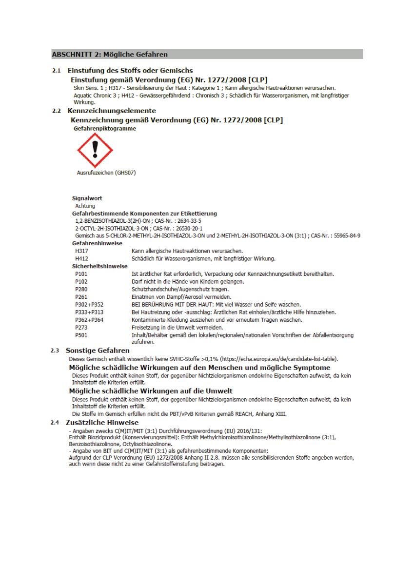 Baufan Anti-Schimmelfarbe weiß ca. 2,5 l