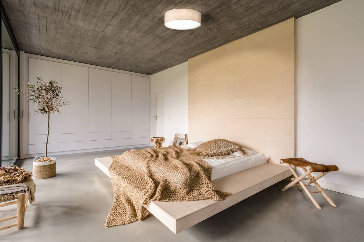 Fischer & Honsel Deckenleuchte 20052 sand Leinen H/D: ca. 12x40 cm E14 3 Brennstellen