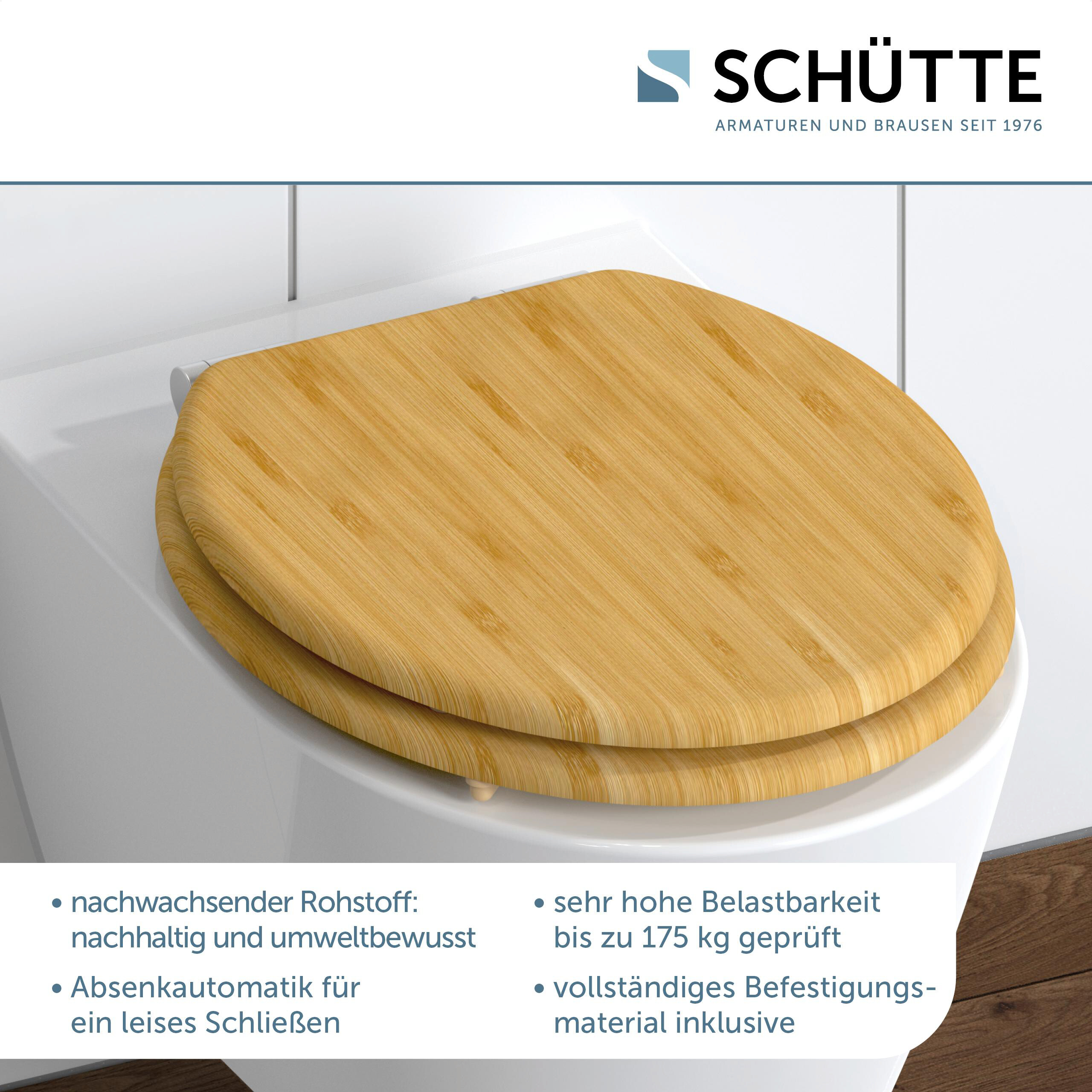 Schütte WC-Sitz Bambus