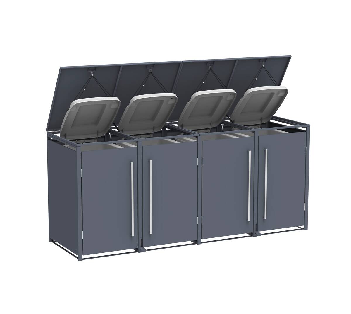 Westmann Mülltonnenbox Pedura anthrazit B/H/L: ca. 265x116x80 cm