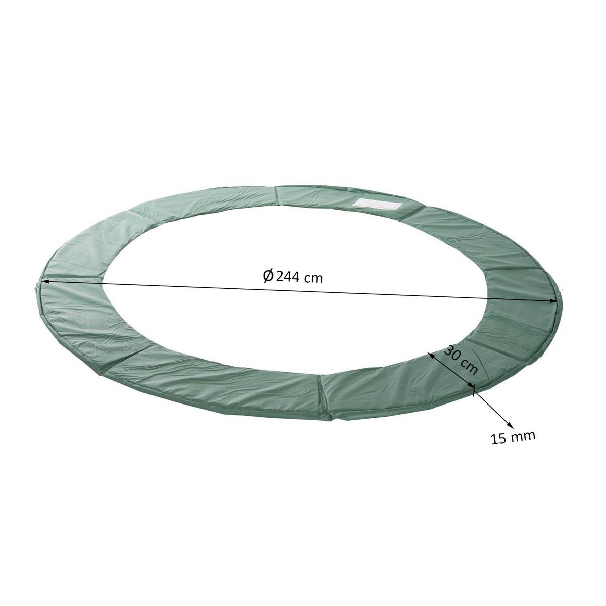 Outsunny Tampolin grün D: ca. 244 cm