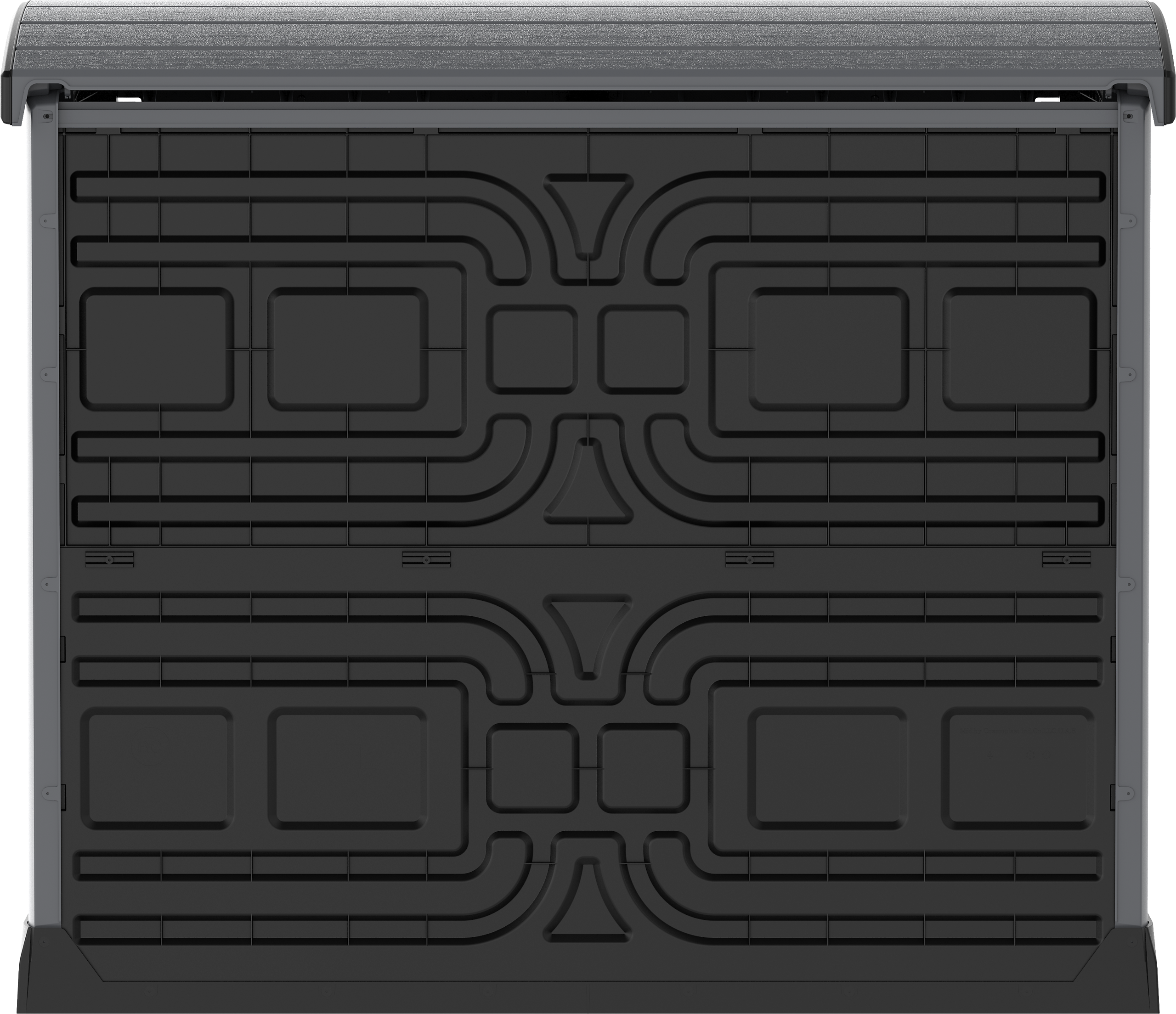 VCM Mülltonnenbox 2er StoreAway grau Kunststoff B/H/L: ca. 145x125x83 cm