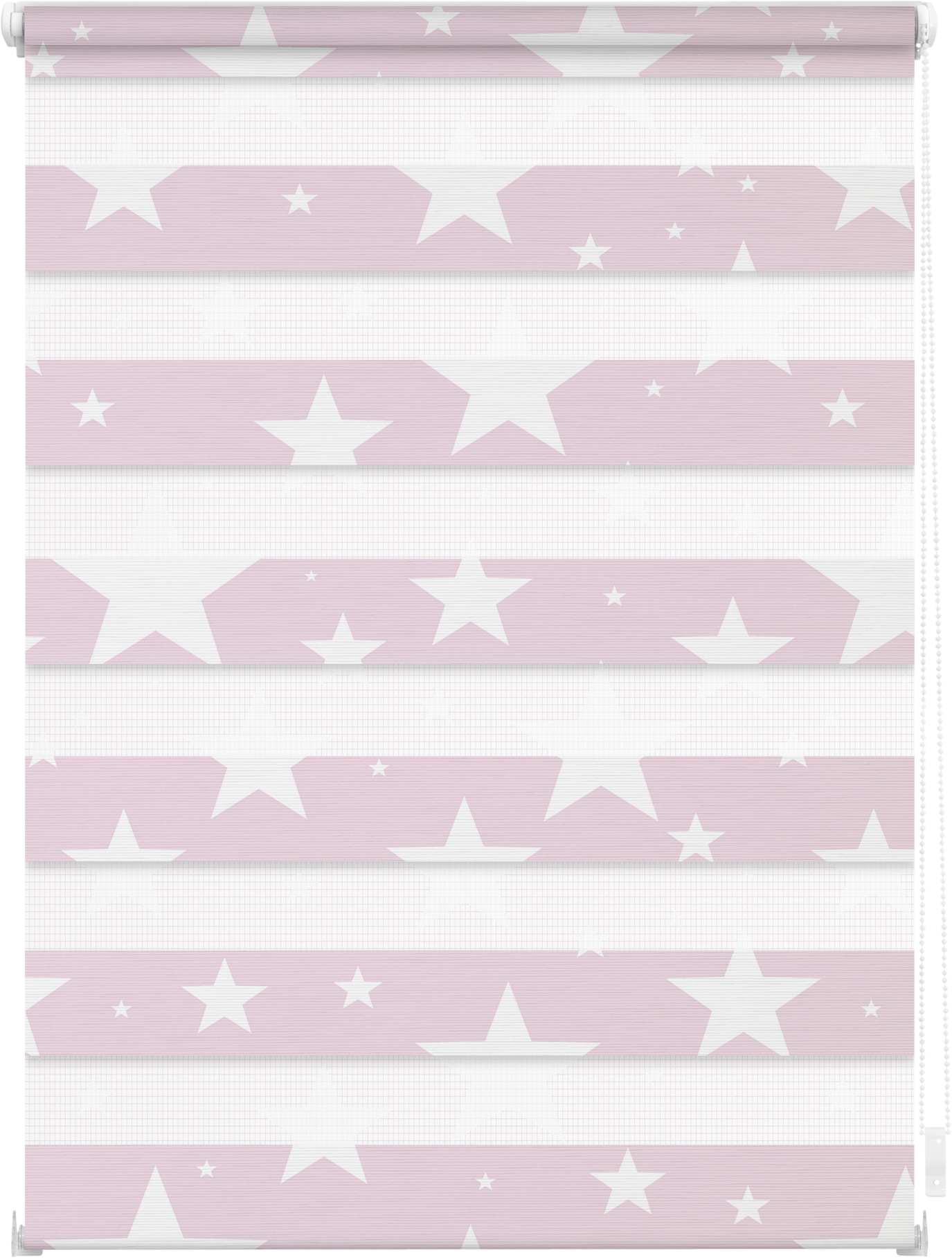 LICHTBLICK Doppelrollo Duo Sterne rosa B/T: ca. 70x150 cm