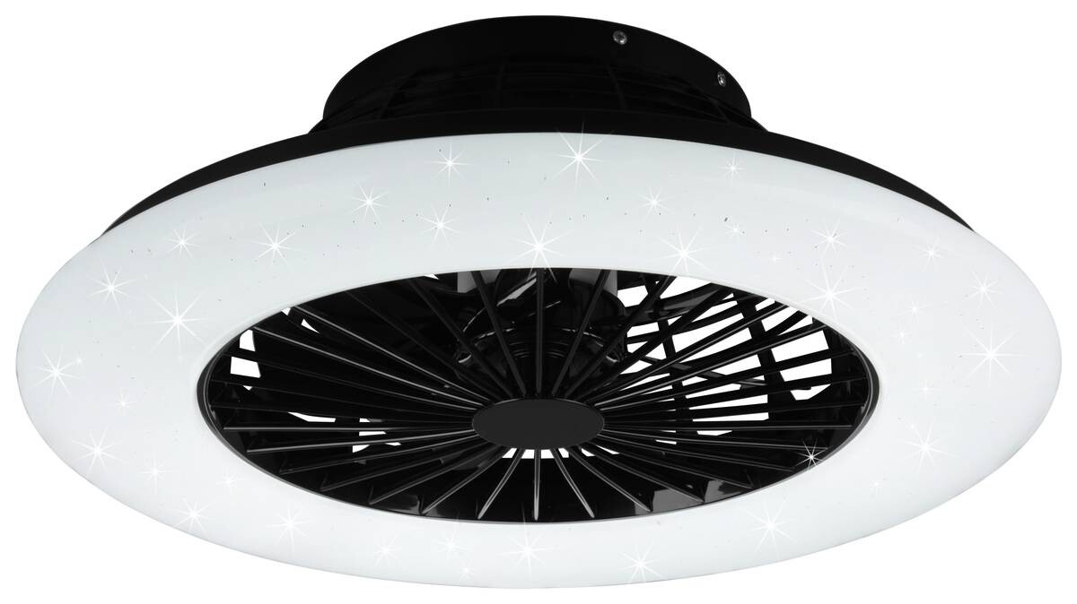 Reality Deckenleuchte Stralsund schwarz weiß Kunststoff H/D: ca. 16x50 cm