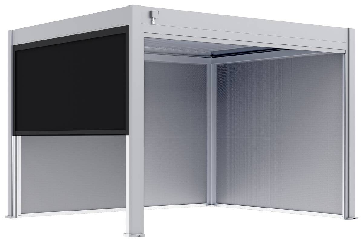 Paragon Outdoor Seitenteil für Pergola Grand Tuscan grau Kunststoff B/H: ca. 279x237 cm