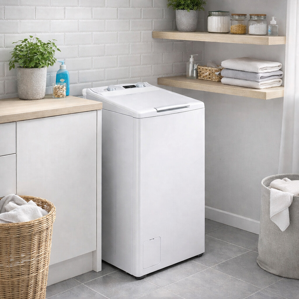 POCOline Waschmaschine-Toploader WV75AW13 weiß B/H/T: ca. 40x87,5x61 cm ca. 7,5 kg