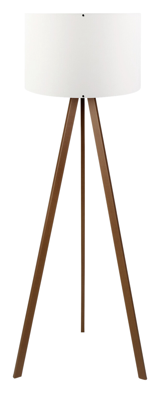 Opviq Stehleuchte AYD-1528 weiß braun PVC B/H/T/L/D: ca. 38x140x38x38x38 cm E27 1 Brennstellen