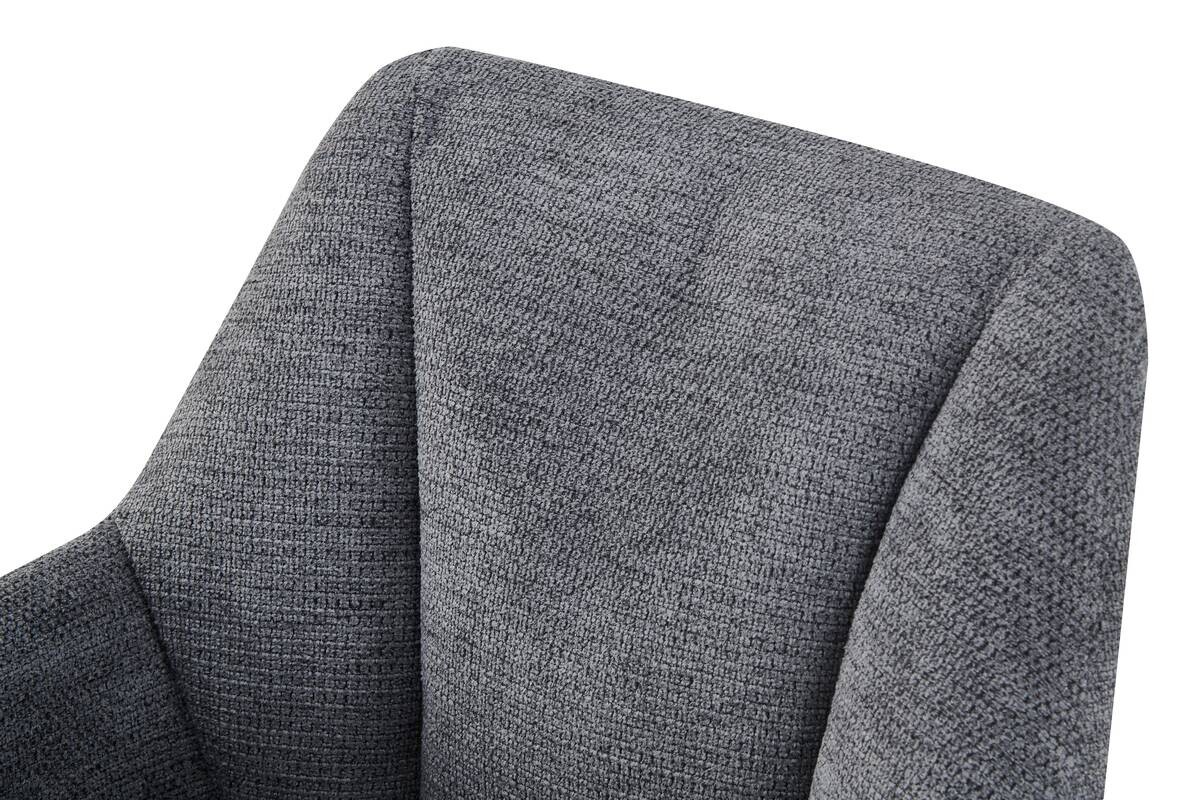 Stuhl BELLA, 2er Set anthrazit Stoff B/H/T: ca. 55x82x62 cm