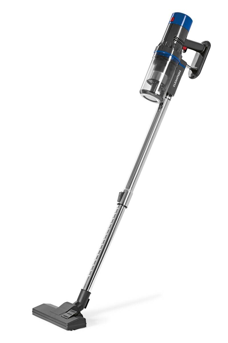 CLEANmaxx Handstaubsauger grau blau Metall Kunststoff B/H/L: ca. 110x22x26 cm