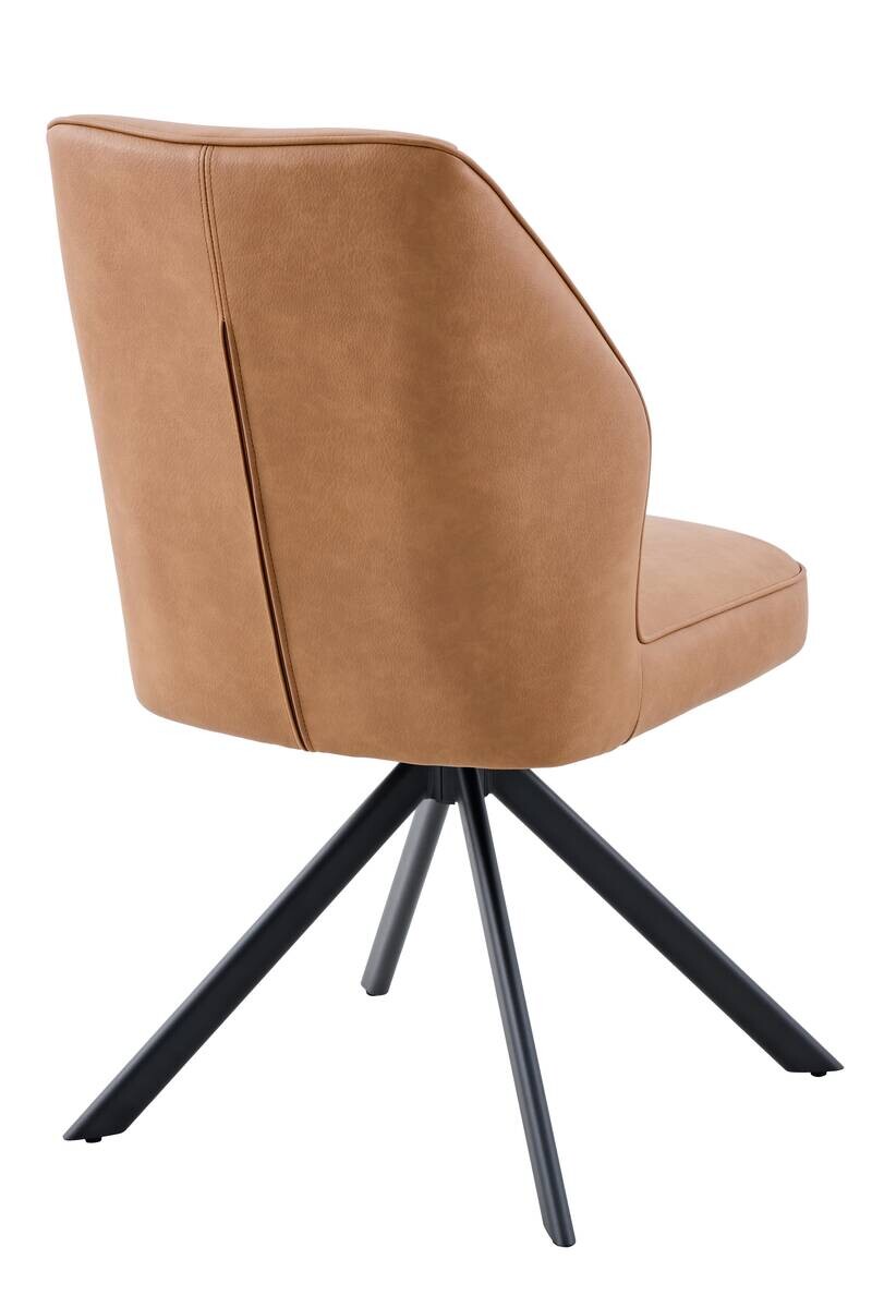 Stuhl Prizzi Cognac Kunstleder B/H/T: ca. 51x92x64 cm