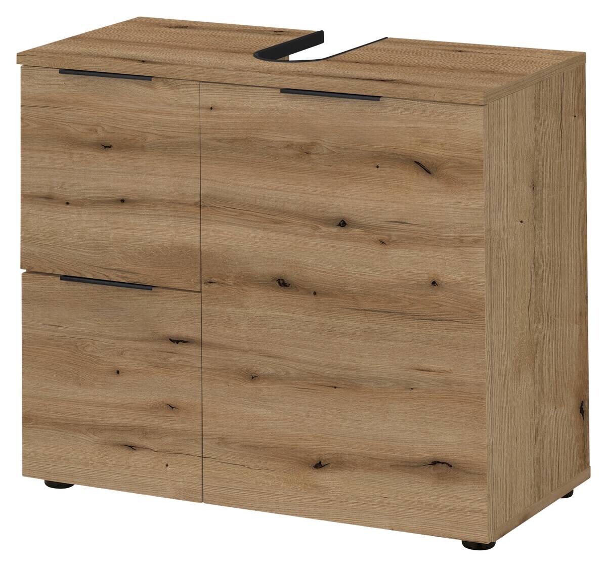 Waschbeckenunterschrank Porto Eiche Evoke Coast Nachbildung B/H/T: ca. 70x60x35 cm