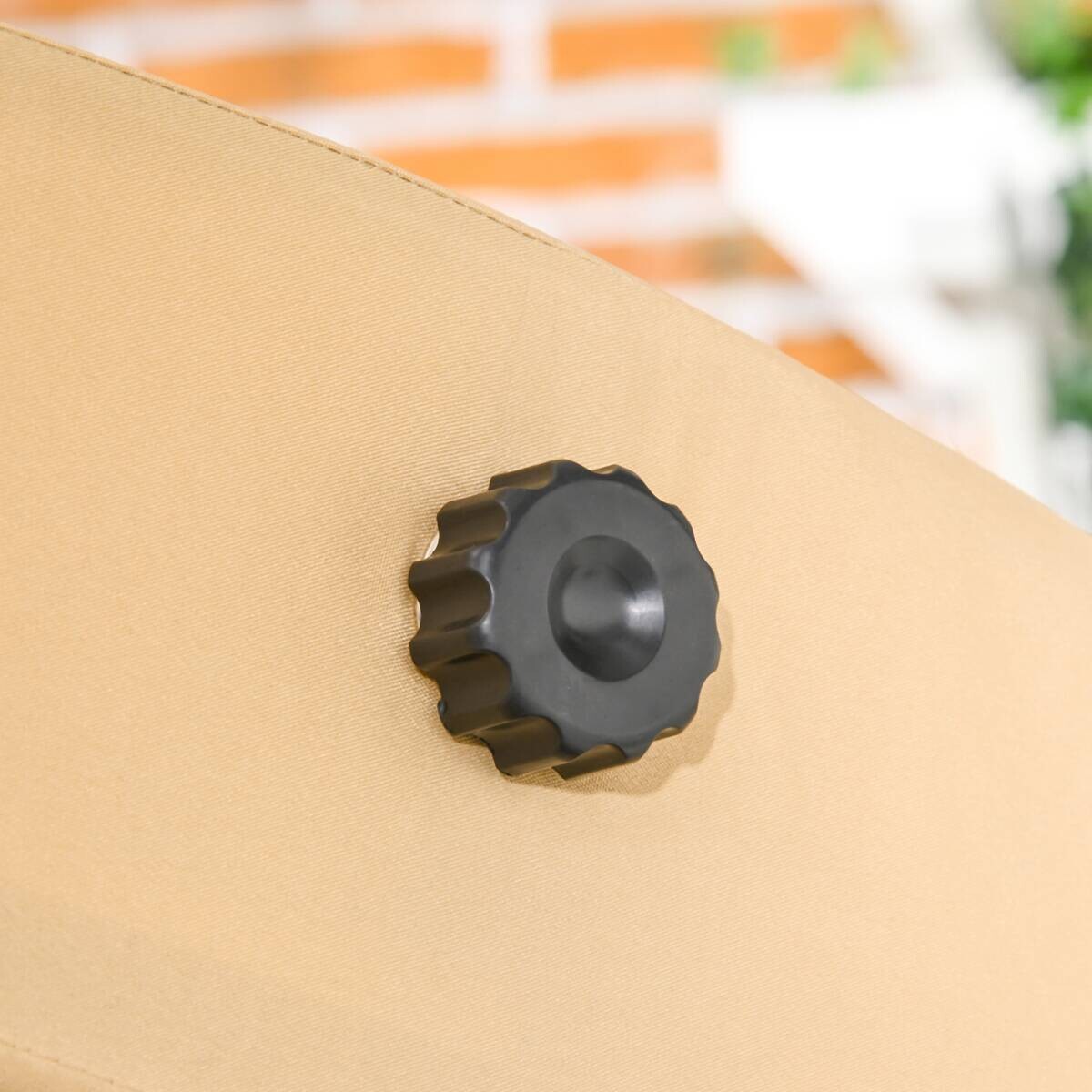 Outsunny Hollywoodschaukel beige Stahl B/H/L: ca. 106x174x138 cm