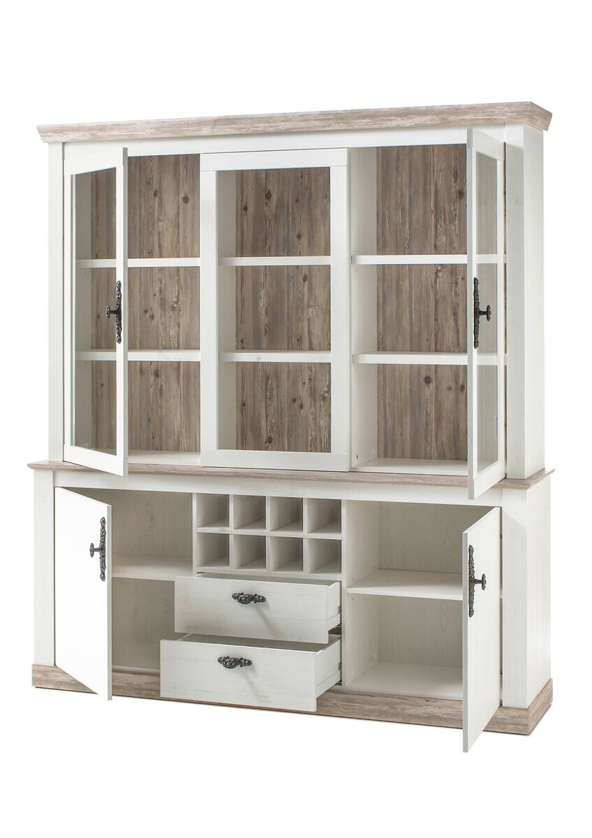 Buffet Florenz weiß Pinie B/H/T: ca. 184x205x44 cm