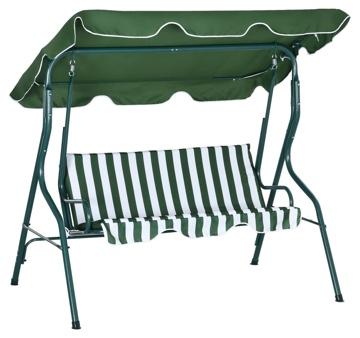 Outsunny Hollywoodschaukel grün Polyester B/H/L: ca. 110x170x153 cm