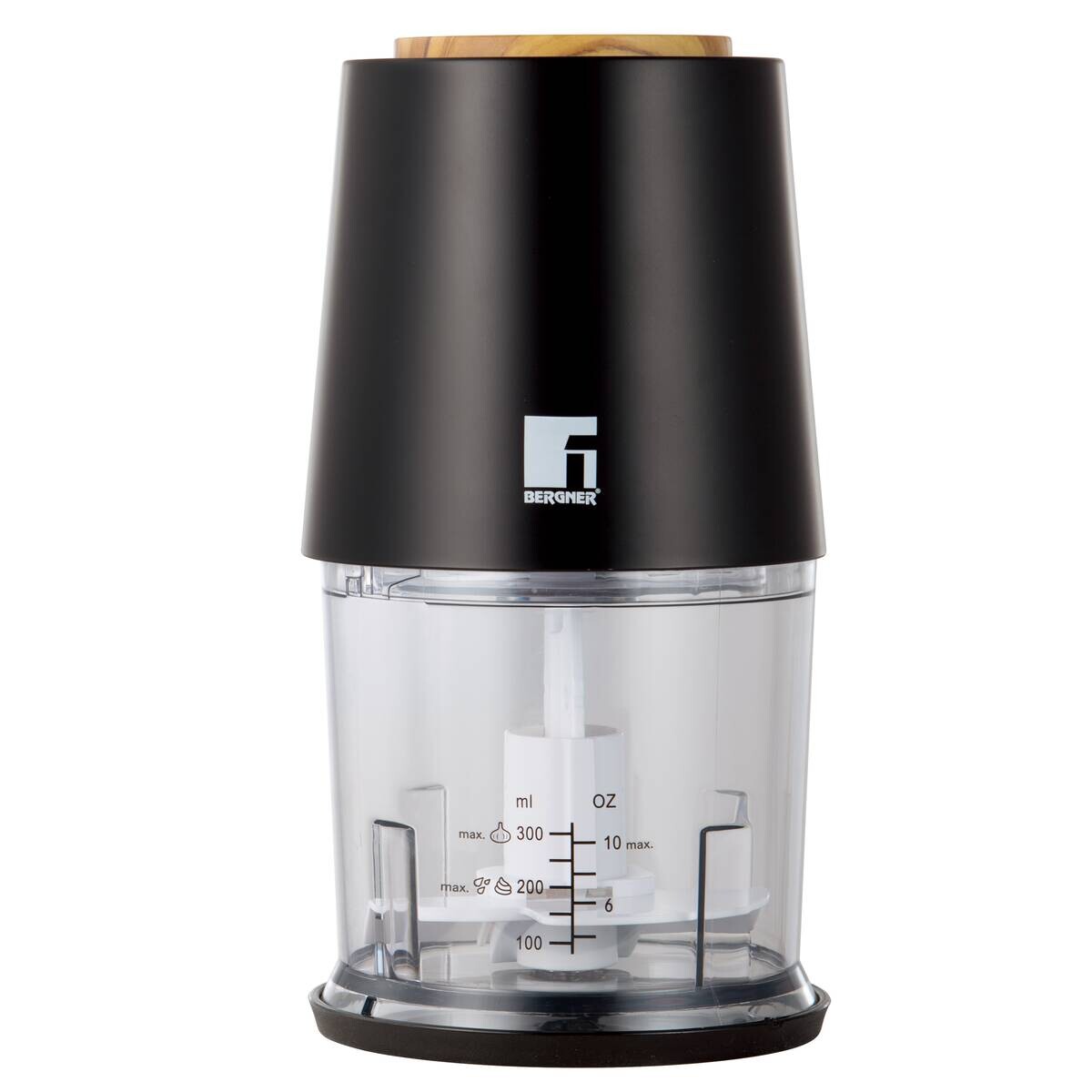 BERGNER Zerkleinerer schwarz B/H/L: ca. 13x24,5x13 cm