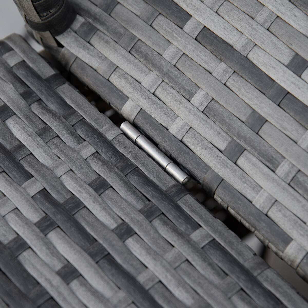 Outsunny Gartenliege grau Edelstahl B/H/L: ca. 65x195x40 cm