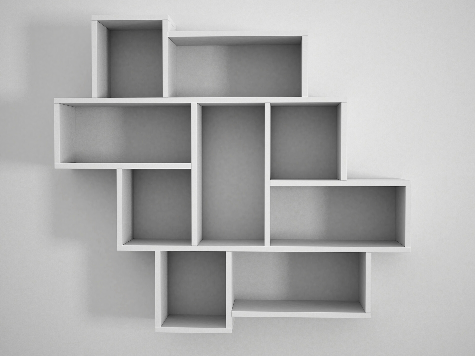 Wandregal Parola weiß B/H/T: ca. 115x103x15 cm