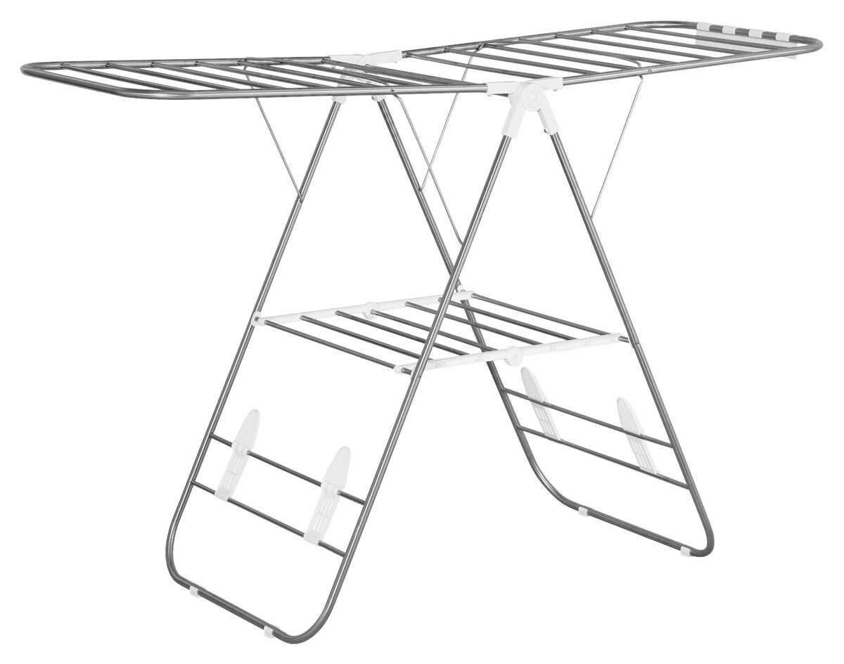HOMCOM Wäscheständer silber Edelstahl