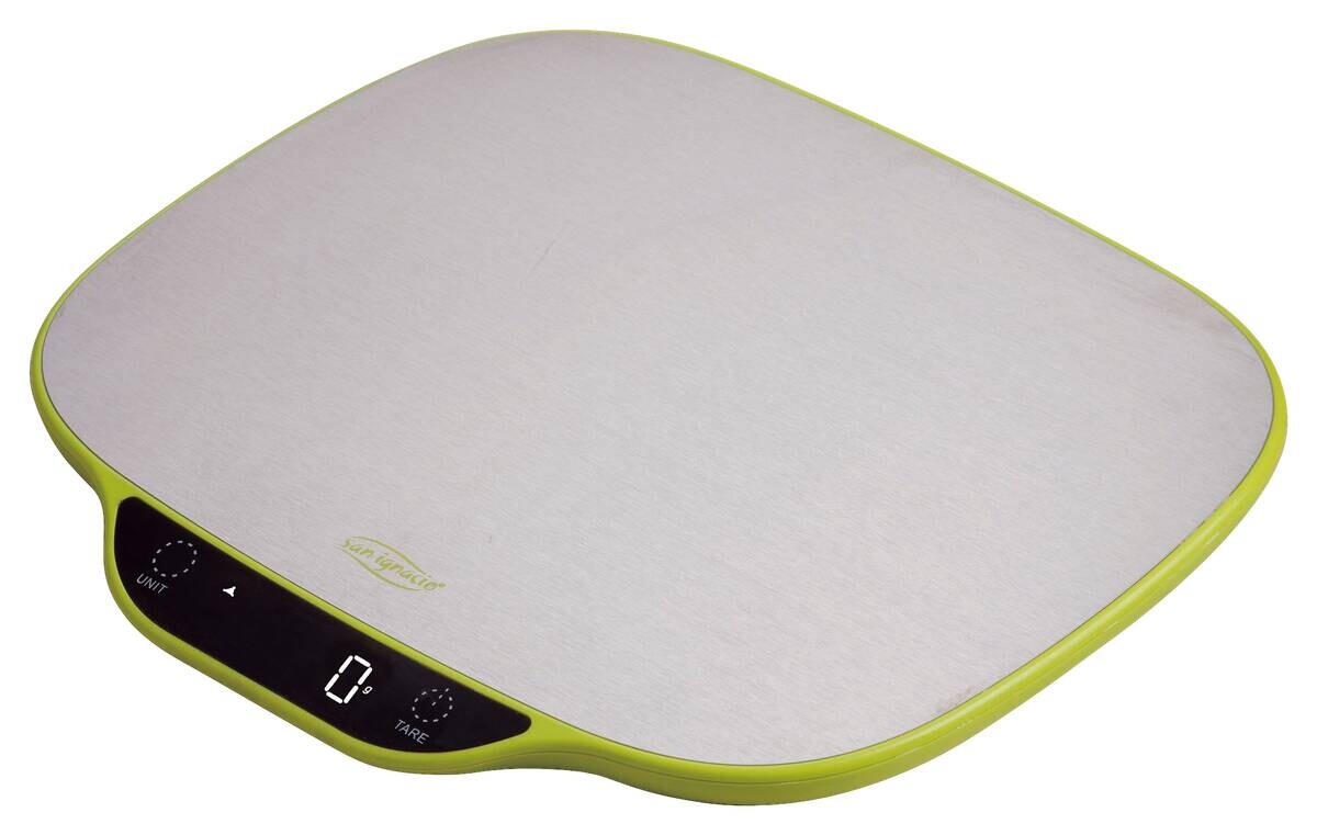 SAN IGNACIO Küchenwaage XTRA gelb Edelstahl B/H/L: ca. 27,2x19x25,1 cm