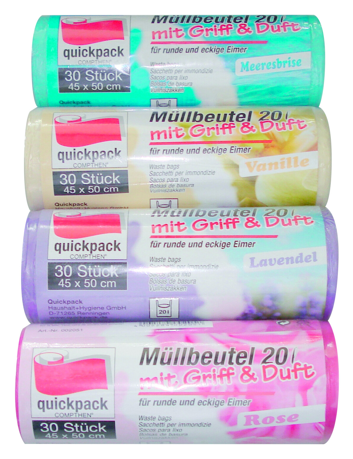 Müllbeutel B/H/T: ca. 16x5,7x5,7 cm