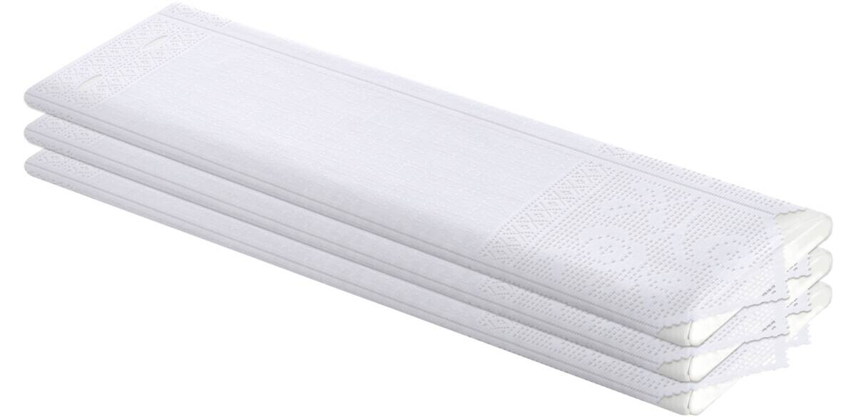 Scheibengardinen-Meterware weiß H: ca. 60 cm