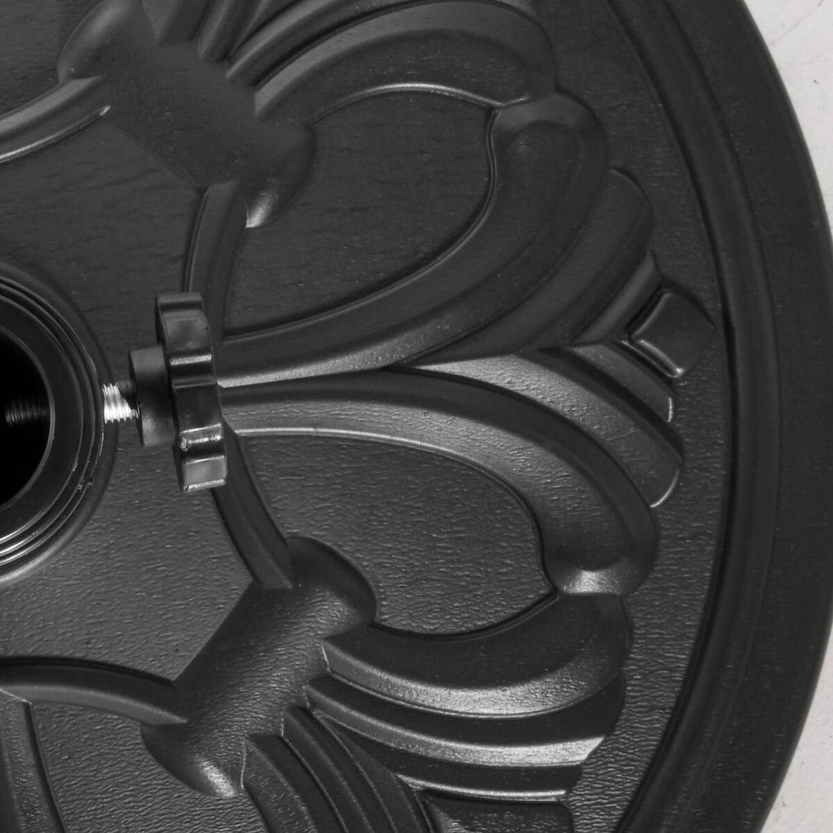 Outsunny Sonnenschirmständer schwarz Polyethylen H/D: ca. 34x48 cm