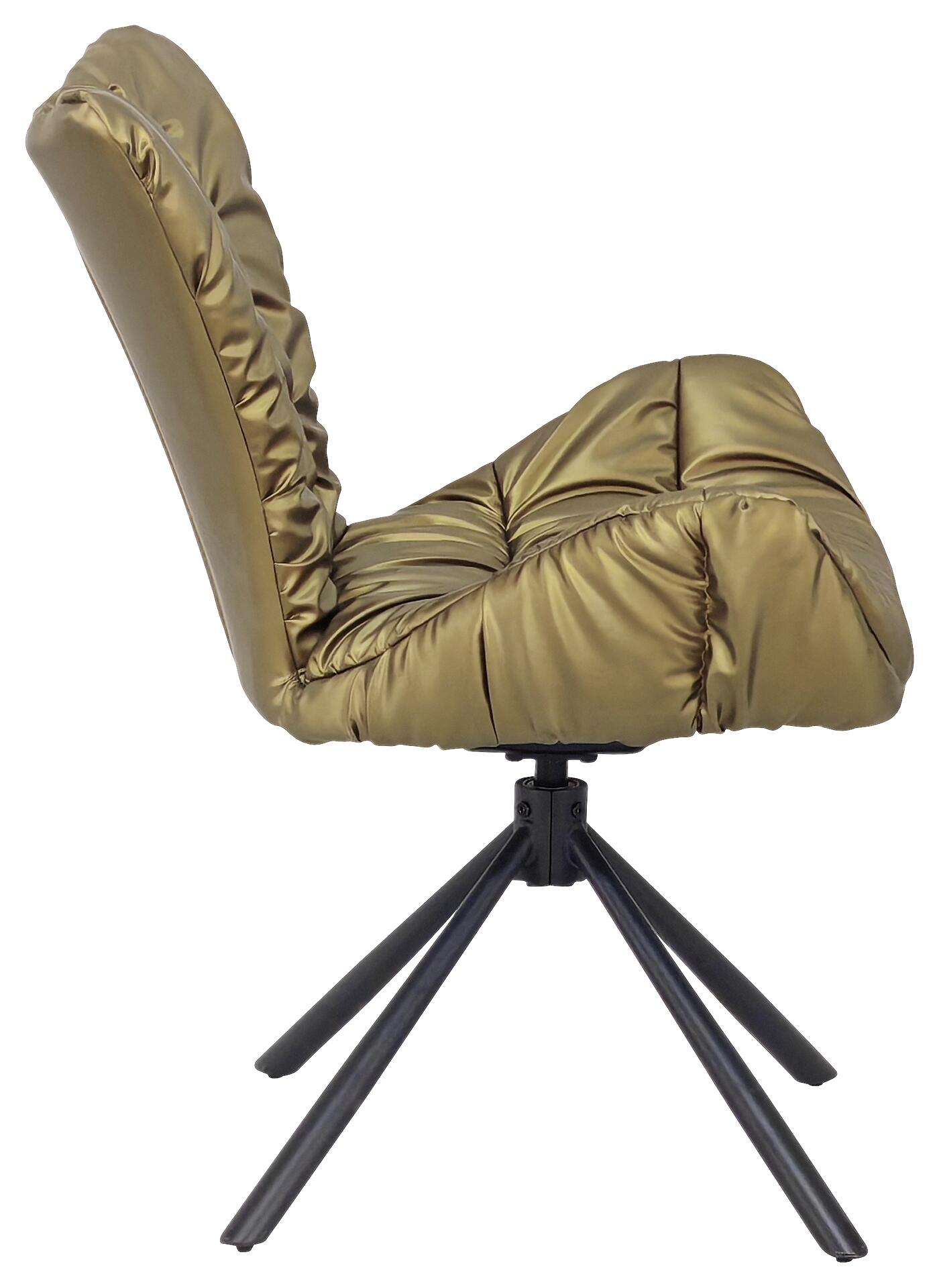 Drehstuhl Brest gold Kunstleder Nylon B/T: ca. 67x65 cm Drehstuhl Brest gold Kunstleder Nylon B/T: ca. 67x65 cm