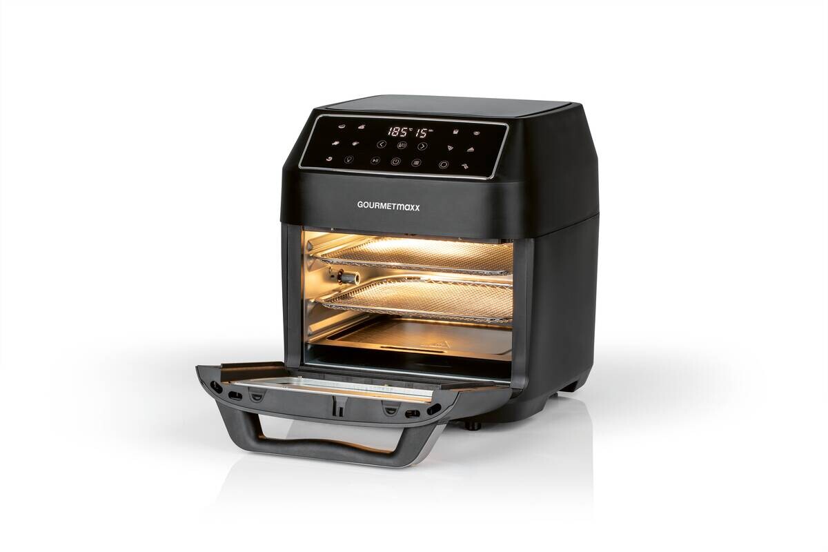 GOURMETmaxx Heißluftfritteuse 13606 schwarz Kunststoff B/H/L: ca. 32,5x34,5x35,8 cm ca. 12 l