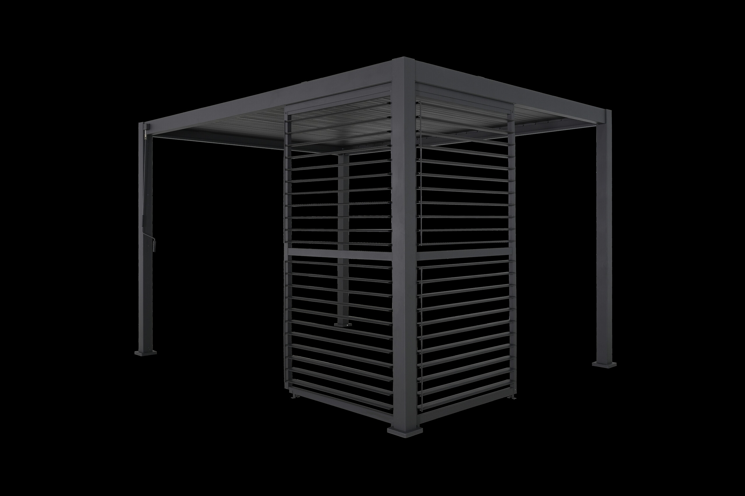 Mirador Lamellenwand für Pergola Deluxe Plus anthrazit Aluminium B/H/L: ca. 93x238,65x7 cm