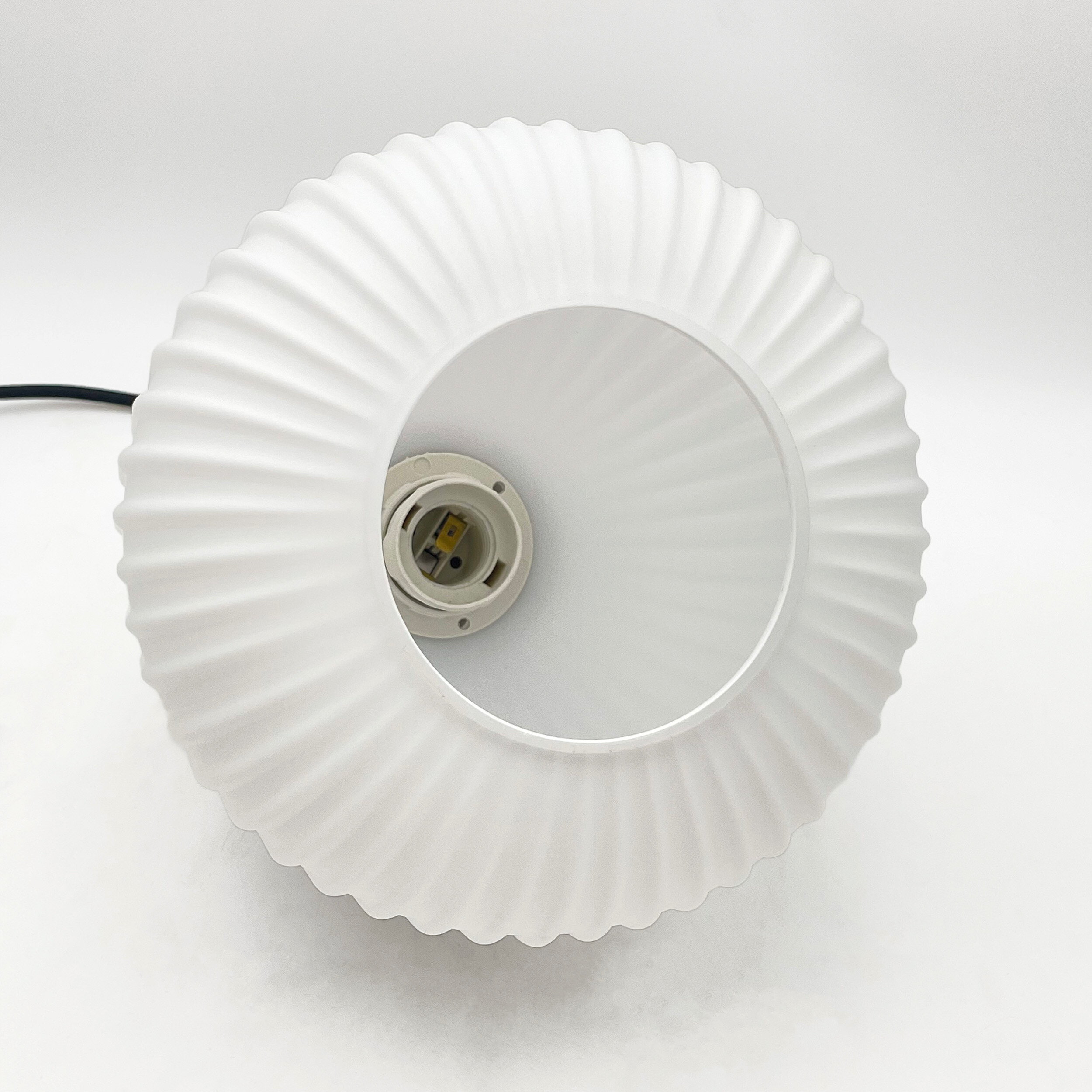 Lamkur Hängeleuchte Harmony weiß Eiche Glas Holz B/H/L: ca. 20x105x20 cm 1.0 Brennstellen