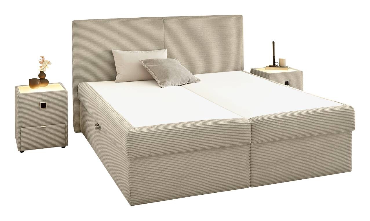 Boxbett Greige B/H/T: ca. 188x112x213 cm