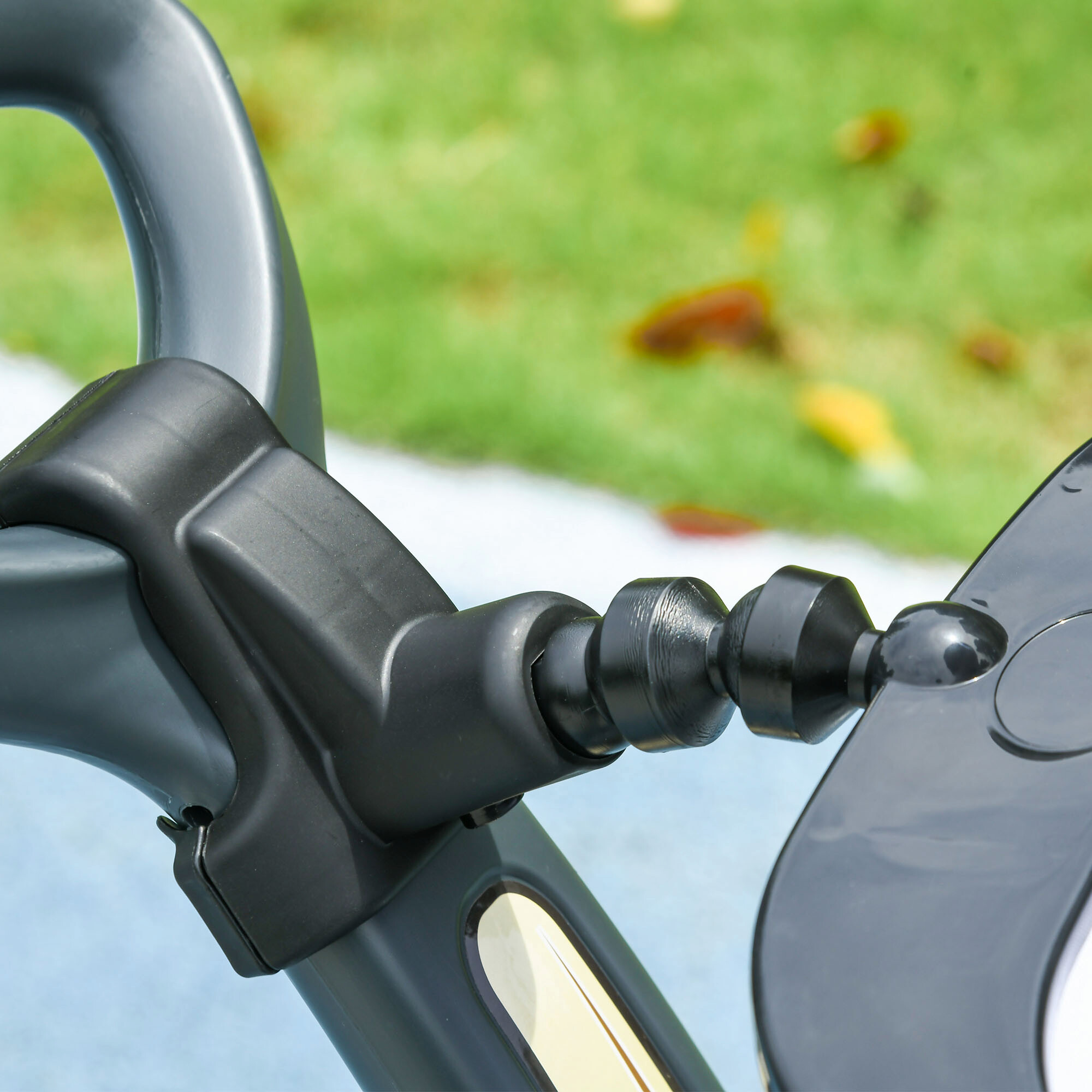 AIYAPLAY Baby-Schiebeauto weiß B/H/L: ca. 39x90x96 cm