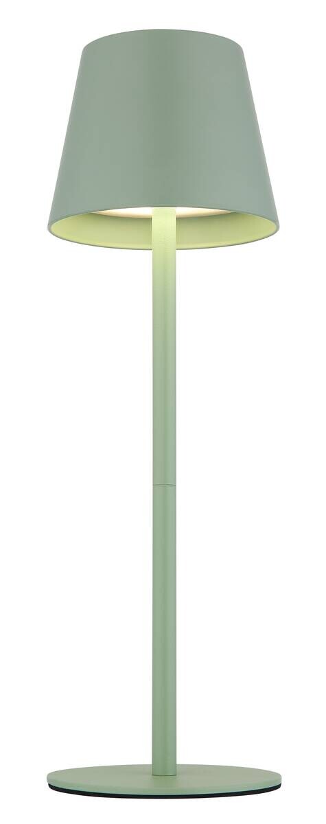 GLOBO LED-Tischleuchte Opal hellgrün Metall Kunststoff H/D: ca. 36x11,5 cm 1 Brennstellen