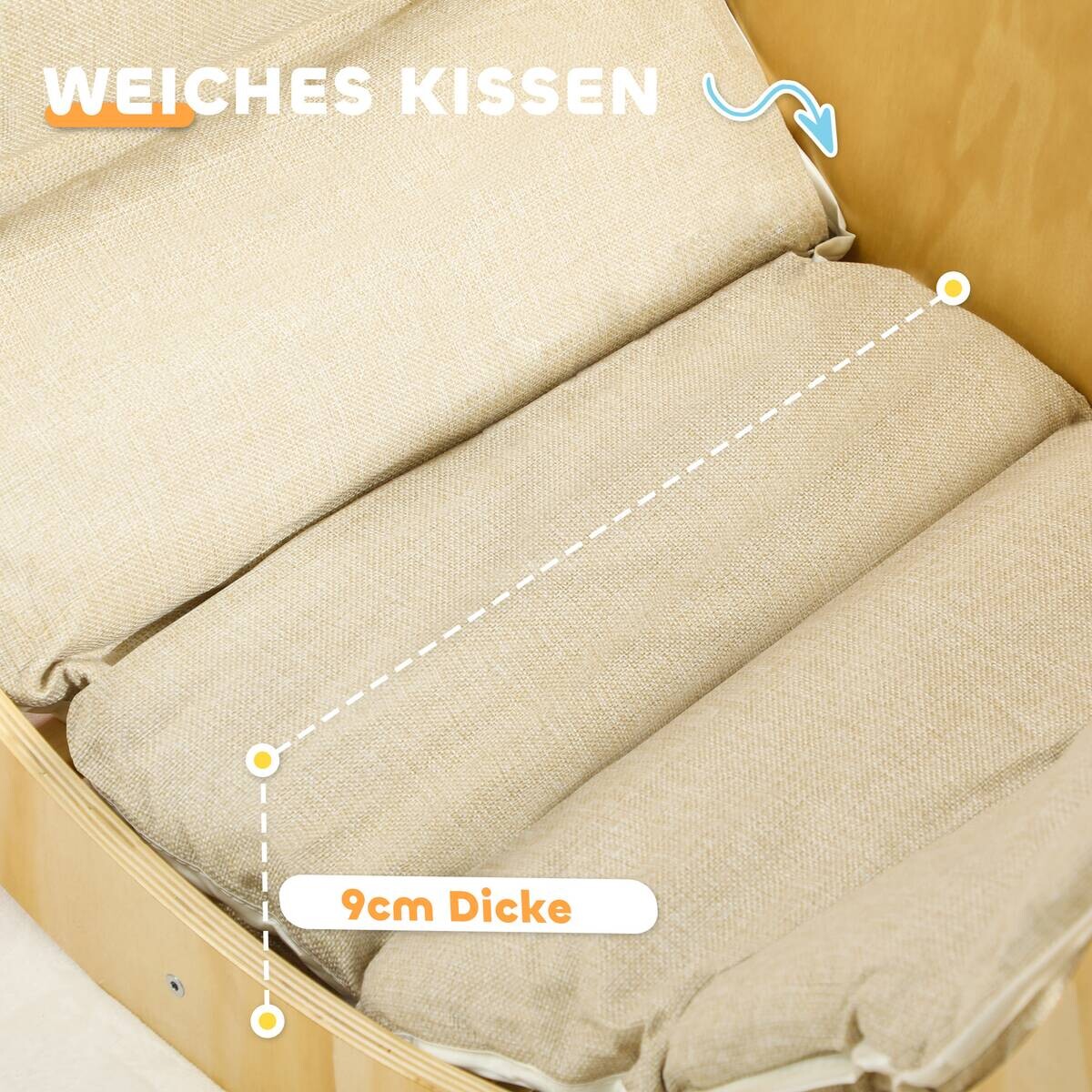 AIYAPLAY Klettergerüst natur B/H/L: ca. 52x50x90 cm